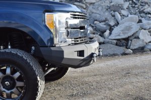 Ford F-350 Front Bumper - DV8 Offroad - FBFF2-03 - Sand texture black - `17-`20